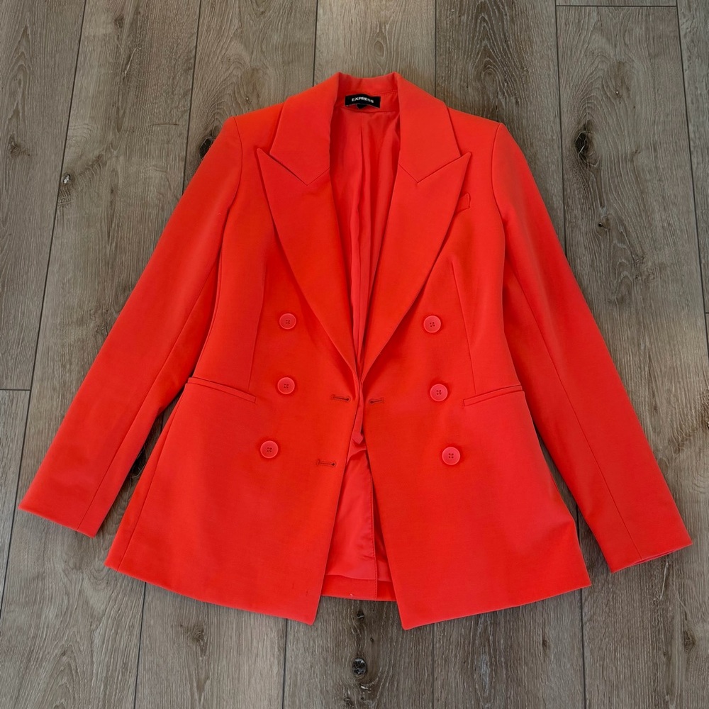 Express Conscious Edit Double-Breasted Blazer In … - image 1